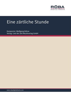 cover image of Eine zärtliche Stunde